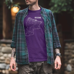 Nenzing T-Shirt | Vorarlberg Karte minimalistisch | Austria Souvenir | Geschenkidee für Heimatliebende