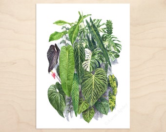 NSE Living Wall Print -- Watercolor Botanical Art