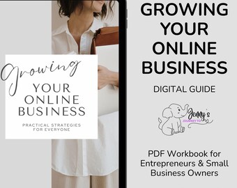 Online Business Growth PDF | Digital Workbook & Strategy Planner (Instant Download)
