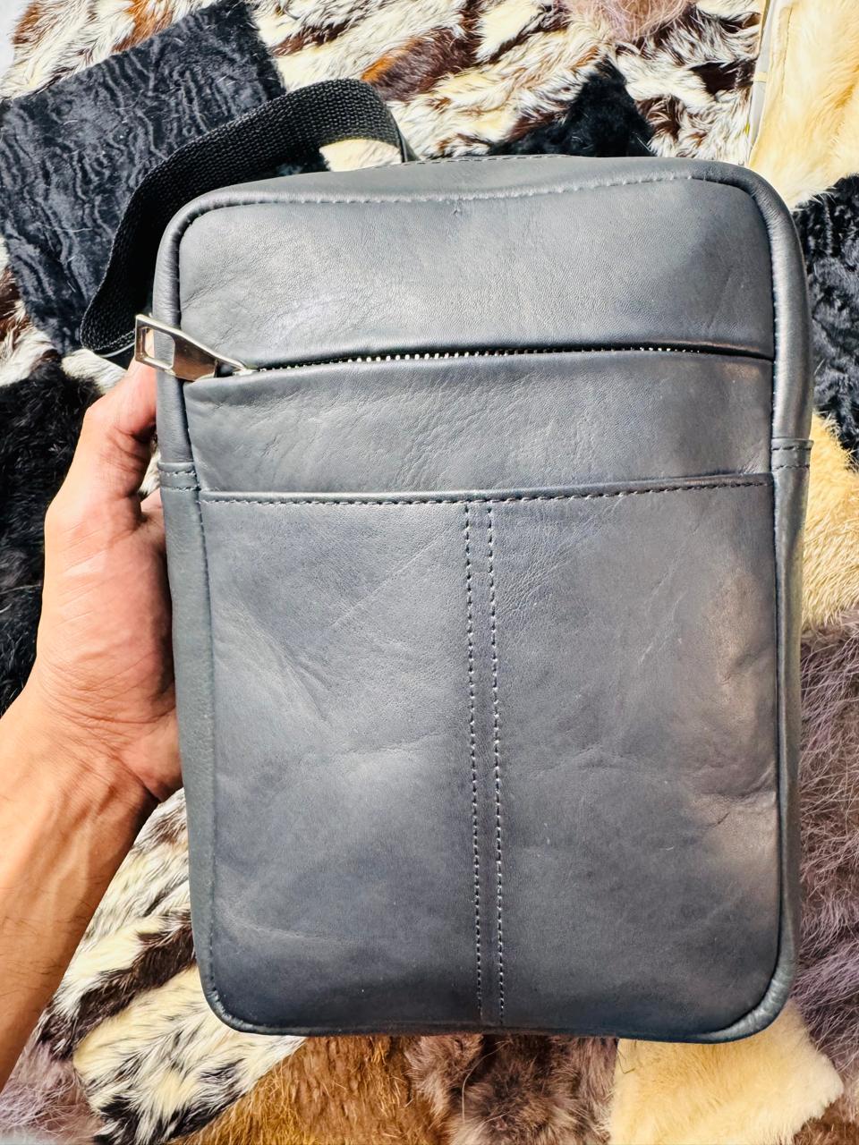 Leather Tactical Chest Bag|Men's Genuine Leather Crossbody Sling with Multiple Compartments and Custom Options for Travel & EDC