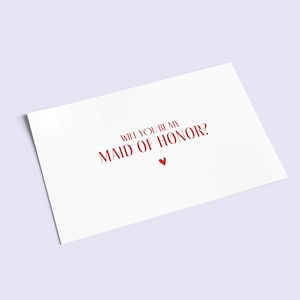 Will you be my Maid of Honor and Will you be my Bridesmaid - Editable Canva Template Invitation