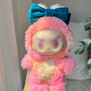 Handgemachte Labubu Accessoires für Teenager Mädchen Puppenkleidung Geburtstagsgeschenk für Kind Weichpuppe Kostüm Labubu Stirnband V1 V2 V3