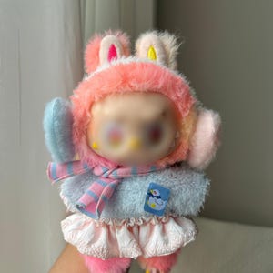 Handmade Labubu School Uniform for teen girl doll clothes for birthday gift for kid soft doll costume labubu scholl clothing V1 V2 V3