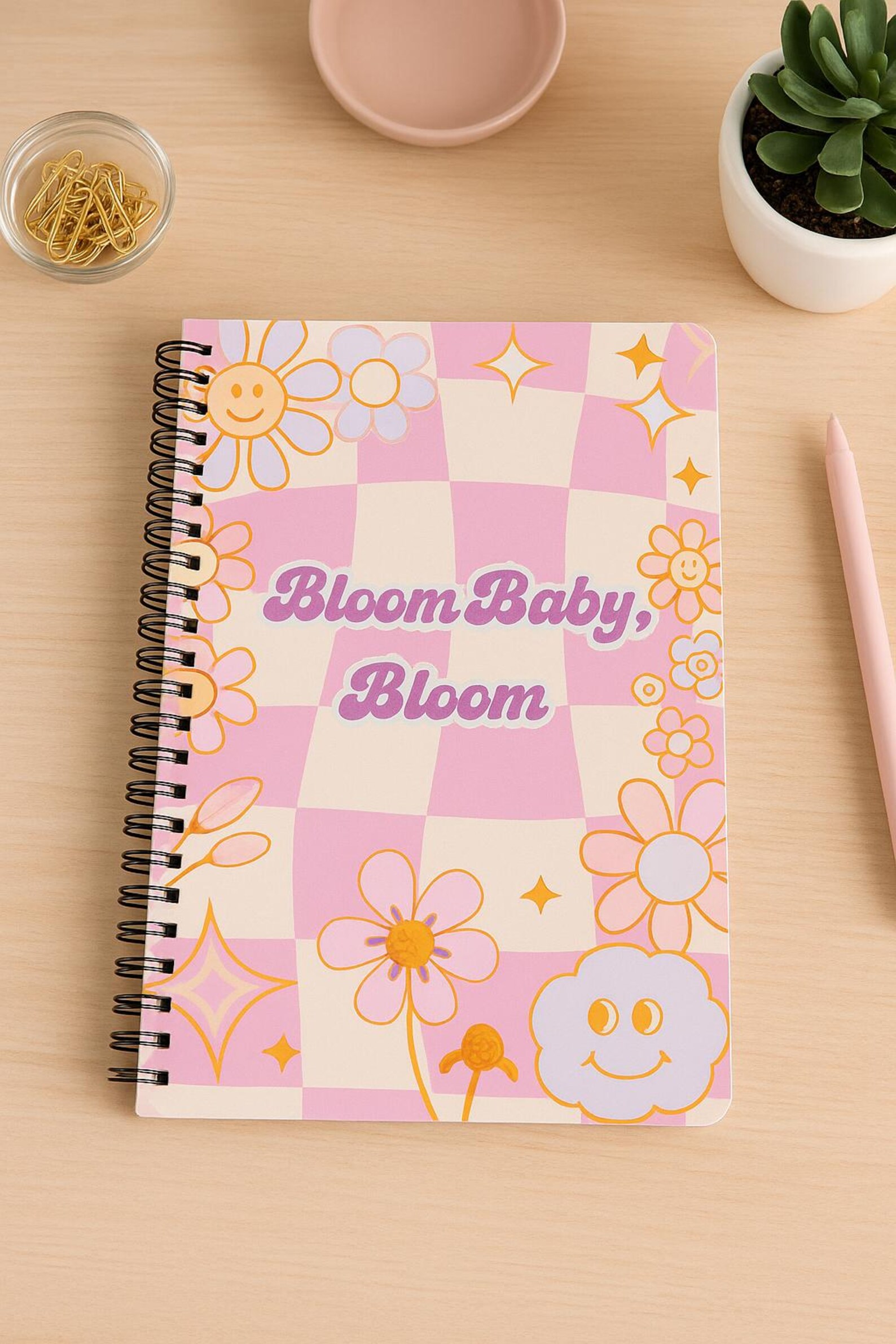 Bloom Baby Bloom Notebook - Cute Floral Journal, Gifts for Her, Teacher ...