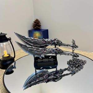Valorant Klingen von Primordia, Valorant Messer, Metallwaffen Modell, Valorant Jett, Trainer Messer, Spielperücke, Waffenreplik, Spielzeug Geschenk