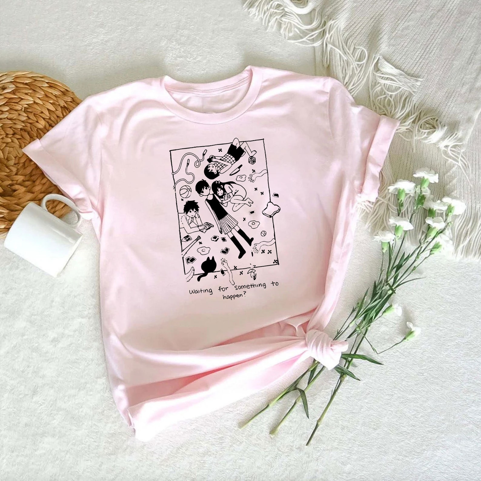 Omori Shirt Sunny Basil Kel Aubrey Hero Mari Shirt Cat Etsy