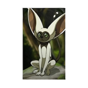 Toalla de mano con el personaje de Avatar, Momo, adorable toalla de animal, regalo para amantes de las mascotas, decoración de baño, toalla de cocina, regalo con temática de gatos.