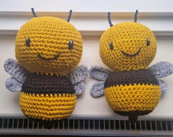 Crochet Bumblebee - Handmade Stuffed Soft Toy