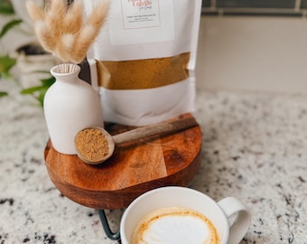 Mistura para Chai Latte Dourado | Alternativa ao café sem cafeína, bebida saudável sem lactose