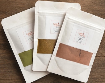 Tea Sampler Trio, Matcha Latte Mix, Golden Milk & Masala Chai, Herbal Powder Gift Set, Dairy-Free Monk Fruit, Wellness Beverage Box
