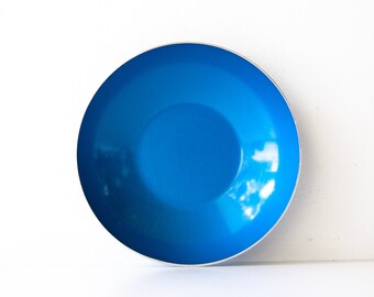 Vintage Mid Century Modern Emalox Norway Bowl - Blue