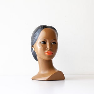 Vintage Marwal Chalkware Hawaiian Lady Bust