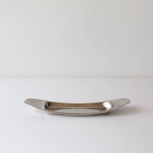 Vintage Mid Century Modern Cromargan Germany Stainless Butter Dish Trinket Tray image 1