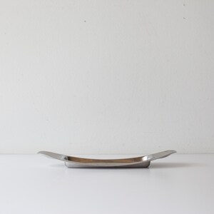 Vintage Mid Century Modern Cromargan Germany Stainless Butter Dish Trinket Tray image 7