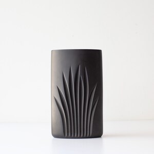 Vintage Rosenthal Germany Claus Josef Riedel Matte Black Porcelain Vase Studio Linie image 3