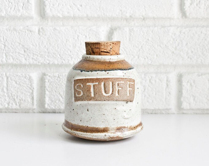 Stoneware Pottery Stash Jar Etsy