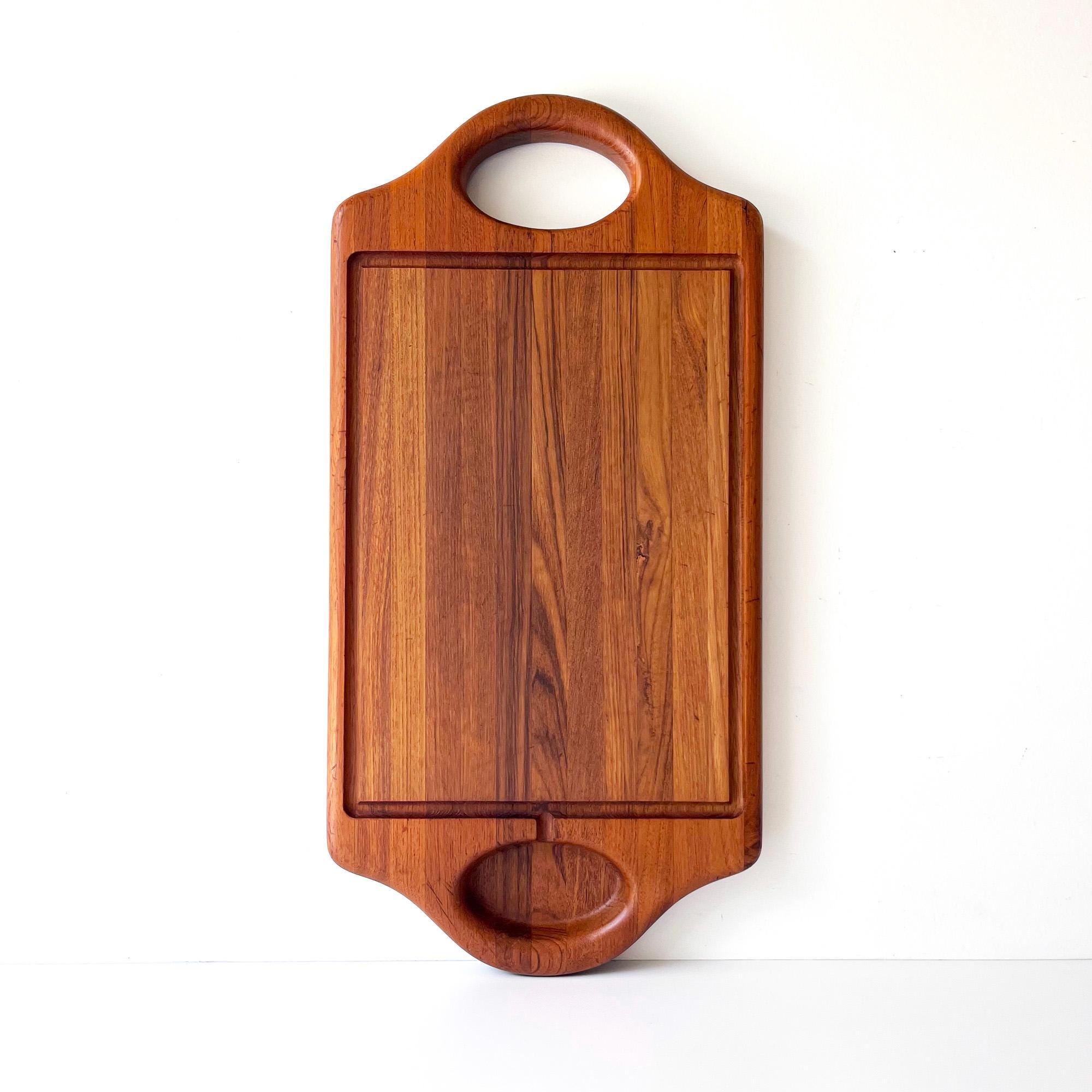 Vintage Digsmed Denmark Danish Modern Teak Carving Tray - Cutting