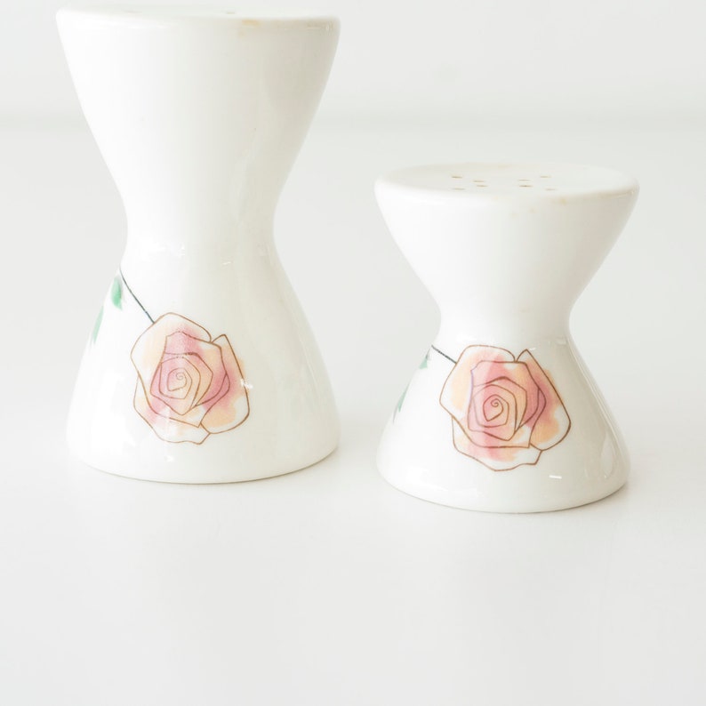 Vintage Mid Century Modern Ben Seibel Iroquois Rosemary Rose Salt /& Pepper Shakers