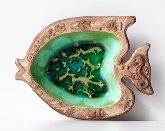 Vintage Treasure Craft Ceramic Fish Tray - Catch-All