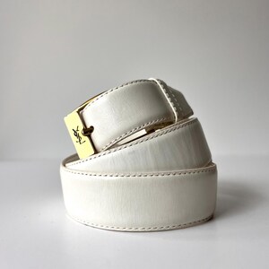 Vintage Yves Saint Laurent Leather Belt - Etsy display picture 1