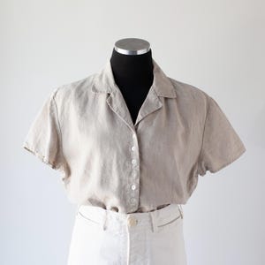 Vintage 1990s Ann Taylor Linen Shirt