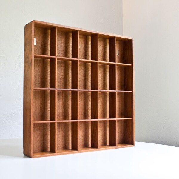 Vintage Modern Teak Display Shelf