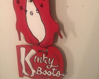 Kinky Boots Broadway pendulum clock