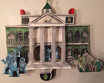 Haunted Mansion 3D Pendulum Clock with Doom Buggy and Dancing Ghost