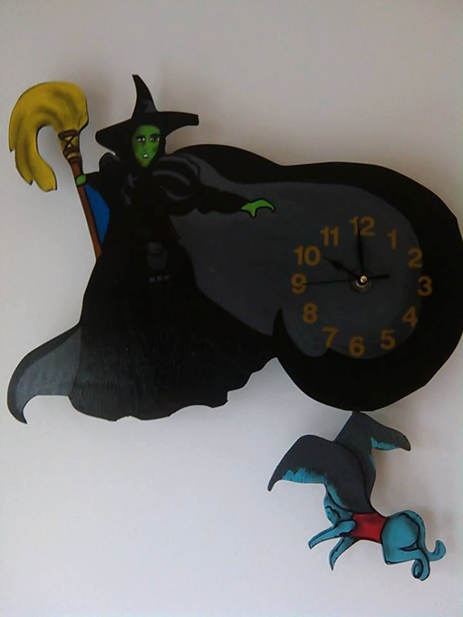 Wizard of Oz/ Wicked Witch of the West Pendulum Wall Clock - Etsy