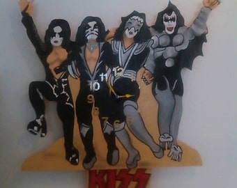 KISS Heavy Rock pendulum clock