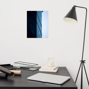 Modern Glass Facade Poster – Minimalist Urban Architecture Print