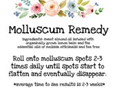 Molluscum Contagiosum Remedy (all natural essential oils herbal healing)