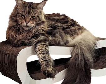 Rascador de cartón para gatos 58x25x20 cm Grande Adelecat