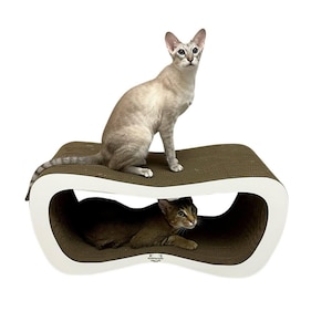 Rascador de cartón para gatos 77x35x35 cm Vip Adelecat