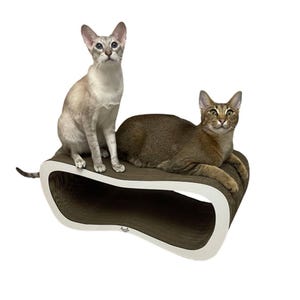 Rascador de cartón para gatos 67x25x25 cm Mega Adelecat