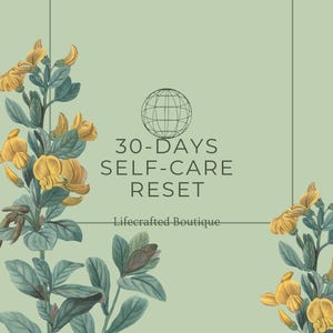 30-Day Self-Care Challenge – Printable Journal for Wellness & Mental Health