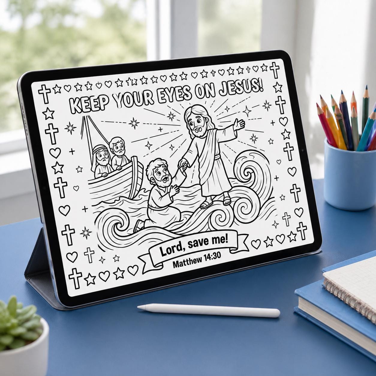 Peter Walks on Water Printable Bundle | Bible Activity Pack for Kids ...