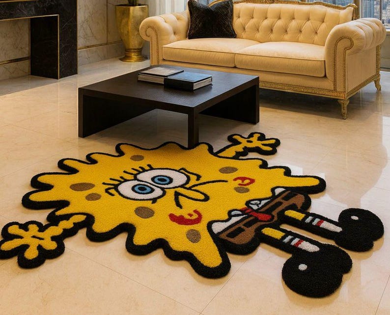Hand Tufted Cartoon Rug - Etsy