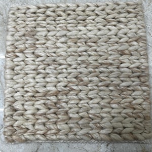 Handwoven Chunky Braided Wool Rug: Felted New Zealand Wool, Scandinavian Decor