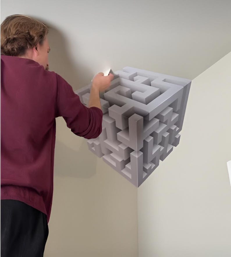 Trending 3D Cube Ceiling Corner Sticker (pack of 2) – Printed ...