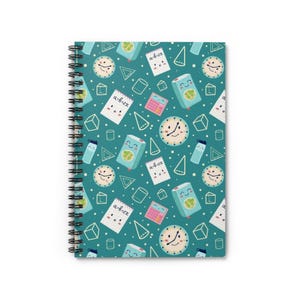 Whimsical School Spiral Notebook - Perfect for Students, Note-Taking, Journaling, Gift for Kids, Back to School