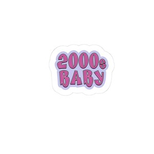 2000s Baby Kiss-Cut Stickers, Retro Stickers, Laptop Decor, Vinyl Stickers, Y2K Aesthetic, Fun Stickers for Teens