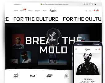 Streetwear Kleidung Shopilly Theme | Shopifitate Materia Theme | Premium-Bekleidungsmarke Shopilly Theme | Streetwear Shop über dein Shop Theme