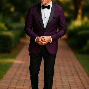 Men’s Black 3 Piece Suit – Slim Fit Tailored Formal Suit | Wedding, Office, Prom Outfit | Classic Black Suit with Pocket Square