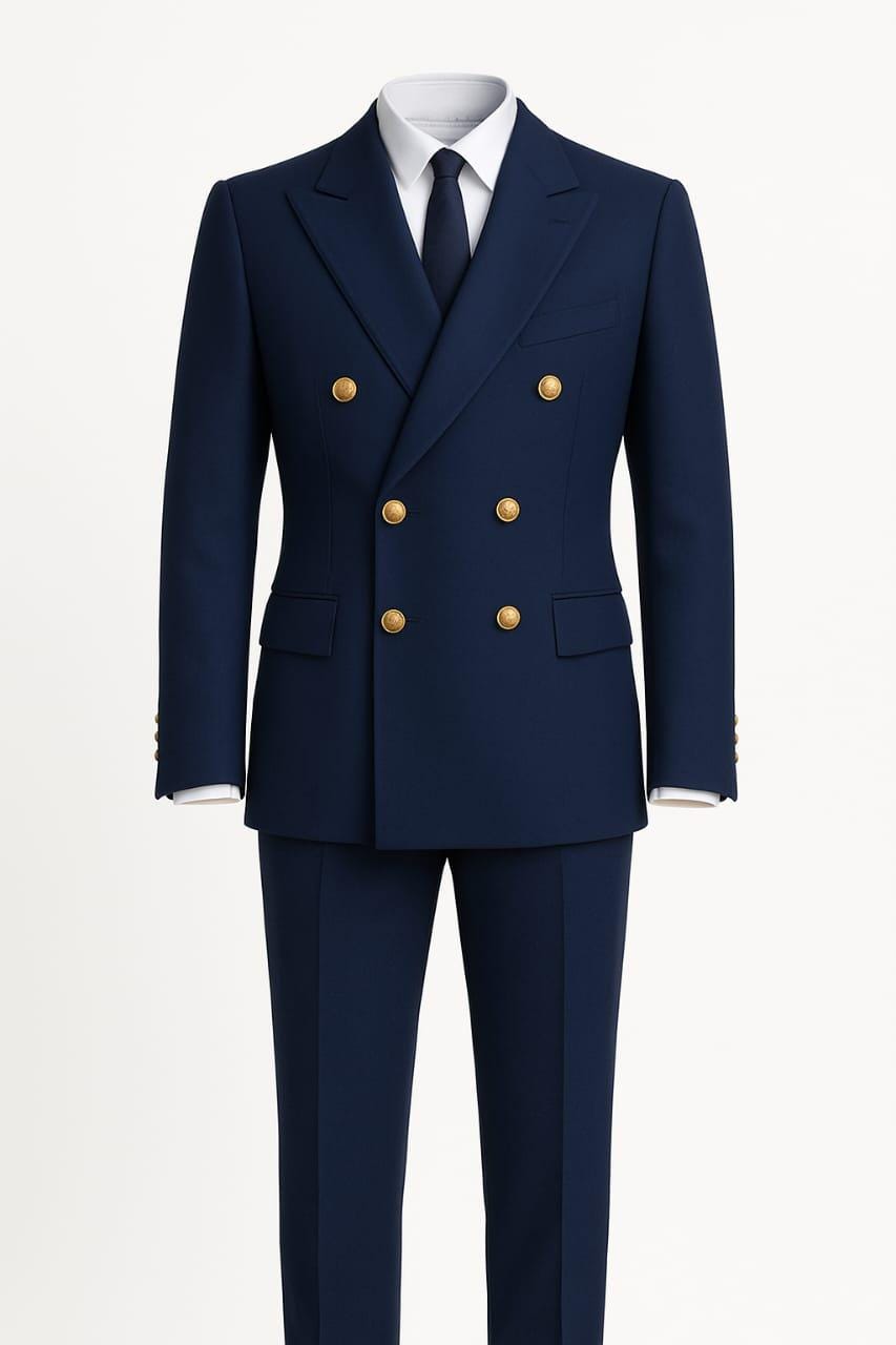 Navy double breasted blazer - Etsy 日本