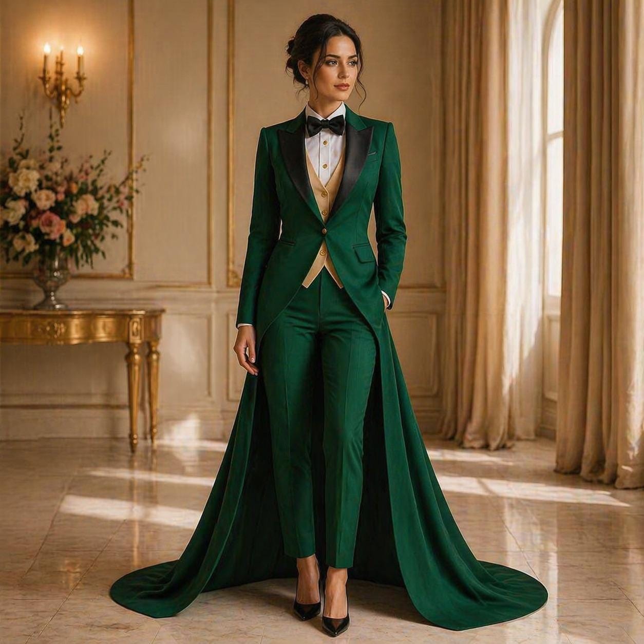 Womens Tuxedo Evening Gown - Etsy