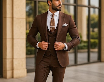 brown dress shirt tie Solid KT Brown Necktie