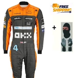 Custom Made Go Kart Racing Suit CIK/FIA Level 2 Approved Suit with Option to Add Your Own logos, name, flag etc. with Free Shipping