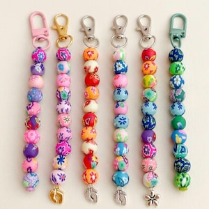 Cervical Dilation Beads in Vintage Florals | Labour and Delivery | Midwife, Student Midwife, Mum-to-be | Keyrings