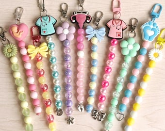 Cervical Dilation Beads | Labour and Delivery | Midwife, Student Midwife, Mum-to-be | Keyrings